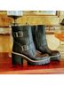 Blondo 100% Leather Black Boots Size 6 1/2 - photo 6