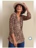 Soft Surroundings Leopard Print Brown Tan Pullover Sweater Size 2X - photo 3