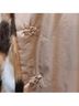 Nasty Gal Inc. 100% Polyester 100% Polyester Checkered-gingham Tan Brown Ivory Coat Size 10 - photo 7