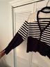 Chico's Stripes Blue Ivory Cardigan Size XXL - photo 4