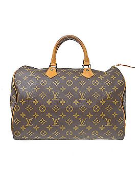 Louis Vuitton Speedy Handbag Monogram Canvas Brown Canvas Handbag (view 1)