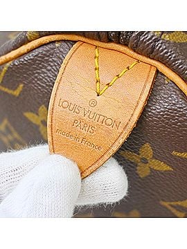 Louis Vuitton Speedy Handbag Monogram Canvas Brown Canvas Handbag (view 2)