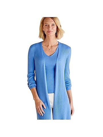 Soft Surroundings Blue Bonnet Cardigan (view 1)