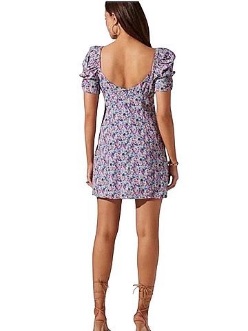 ASTR The Label Puff Sleeve Mini Dress Casual Dress (view 2)