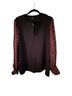 Saint + Sofia 60% Polyester 35% Ecocare 5% Elastane 100% Viscose Leopard Print Black Brown Long Sleeve T-Shirt Size 18 - photo 2