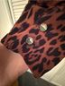 Saint + Sofia 60% Polyester 35% Ecocare 5% Elastane 100% Viscose Leopard Print Black Brown Long Sleeve T-Shirt Size 18 - photo 5