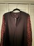 Saint + Sofia 60% Polyester 35% Ecocare 5% Elastane 100% Viscose Leopard Print Black Brown Long Sleeve T-Shirt Size 18 - photo 6