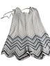 American Eagle Outfitters Chevron-herringbone White Blue Black Romper Size XXL - photo 1