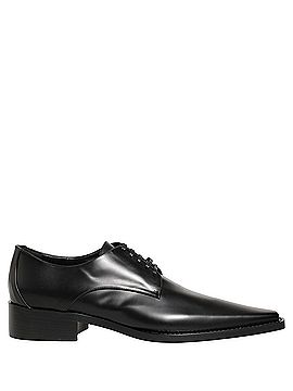 Dolce & Gabbana Basic Black Leather Lace Up Derby Dress Women's Shoes (view 1)
