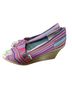 TOMS Pink Blue Wedges Size 10 - photo 3