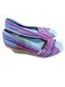 TOMS Pink Blue Wedges Size 10 - photo 2