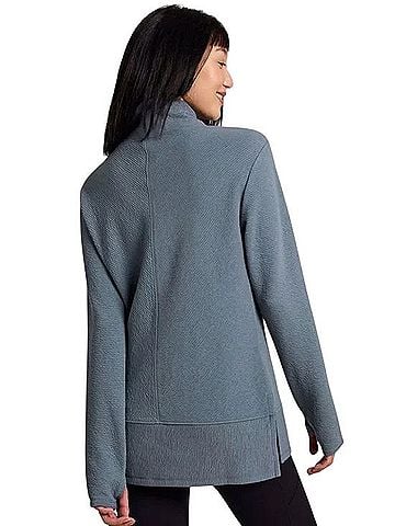 RBX Studio Jacquard Mock Neck Pullover Long Sleeve T-Shirt (view 2)