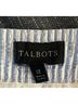 Talbots 100% Cotton Stripes Blue White Casual Pants Size 12 - photo 3