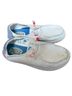 Hey Dude Bow Print White Blue Flats Size 6 - photo 4