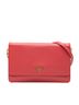 Prada 100% Leather Pink Saffiano Lux Wallet On Chain One size - photo 1