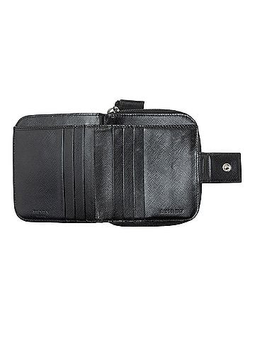 Prada Prada Tessuto Saffiano Compact Bifold Zip Around Wallet (view 2)