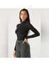 Joah Brown Black Long Sleeve Top Size M - photo 11