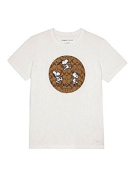 Coach X Peanuts snoopy embroidered Short Sleeve T-Shirt (view 1)