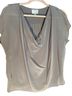 Greylin 100% Silk Gray Short Sleeve Blouse Size XS - photo 1