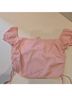 Tiger Mist Pink Short Sleeve Blouse Size M - photo 5