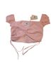 Tiger Mist Pink Short Sleeve Blouse Size M - photo 1