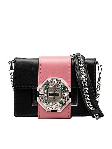 Prada City Calf Crystal Embellished Ribbon Bag (view 1)