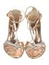 Giuseppe Zanotti 100% Leather Pink Gold Silver Heels Size 8 1/2 - photo 5