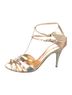 Giuseppe Zanotti 100% Leather Pink Gold Silver Heels Size 8 1/2 - photo 6