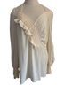 Nanette Lepore 100% Silk Ivory Long Sleeve Blouse Size 4X - photo 1