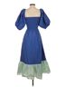 Rhode Solid Blue Green Casual Dress Size XS - photo 2