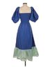 Rhode Solid Blue Green Casual Dress Size XS - photo 9