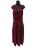 Laura Ashley 100% Cotton Floral Red Black Jumpsuit Size 10 - photo 1