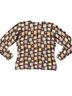 Neiman Marcus 100% Cashmere Print Brown Cashmere Pullover Sweater Size XL - photo 2