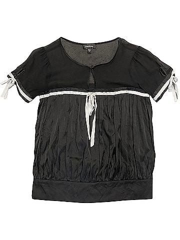 Bebe Short Sleeve Silk Top (view 1)