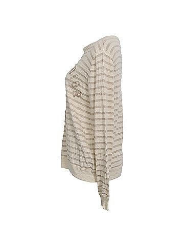Christian Dior Dior Seville Striped Sweater in Cream Linen (view 2)