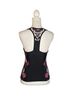 Athleta 80% Nylon 20% Spandex 100% Nylon Floral Black Pink White Swimsuit Top Size 0 - photo 2