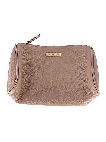 Sergio Rossi Sergio Rossi Cosmetic Pouch in Pink Leather (view 1)