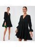 Pomander Place Solid Black Casual Dress Size S - photo 3