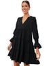 Pomander Place Solid Black Casual Dress Size S - photo 1
