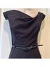 Black Halo Solid Black Jumpsuit Size 8 - photo 10