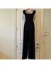 Black Halo Solid Black Jumpsuit Size 8 - photo 7