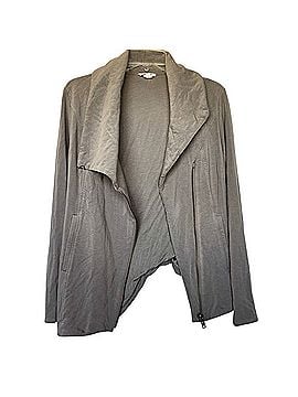 Helmut Lang Asymmetrical Zip Drape Collar Moto Style Jacket Jacket (view 2)