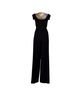Black Halo Solid Black Jumpsuit Size 8 - photo 2