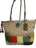 Coach 100% Canvas Print Silver Multi Color Tote One size - photo 2