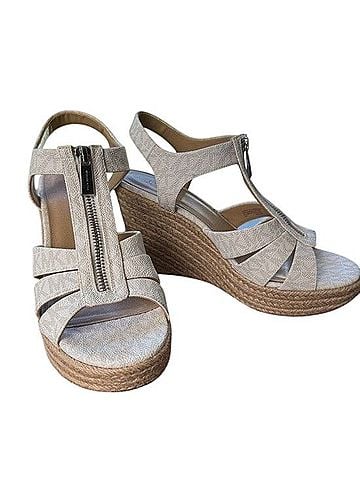 Michael Kors Espadrille Platform Wedge Sandals Sandals (view 1)