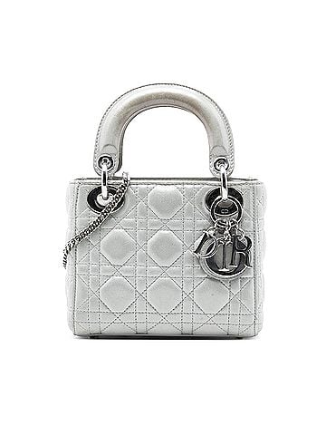 Dior Mini Iridescent Lambskin Cannage Lady Dior (view 1)