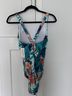 Jantzen 85% Polyamide 15% Elastane 93% Polyamide 7% Elastane 84% Polyamide 16% Elastane 100% Polyester Tropical Blue Orange One Piece Swimsuit Size 18 - photo 6
