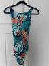 Jantzen 85% Polyamide 15% Elastane 93% Polyamide 7% Elastane 84% Polyamide 16% Elastane 100% Polyester Tropical Blue Orange One Piece Swimsuit Size 18 - photo 5