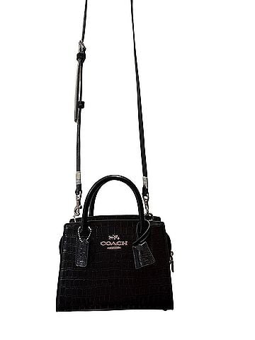 Coach Andrea Carryall Leather Crossbody Bag (view 2)