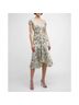 Cinq à Sept 100% Polyester Floral Multi Color White Cocktail Dress Size 8 - photo 3